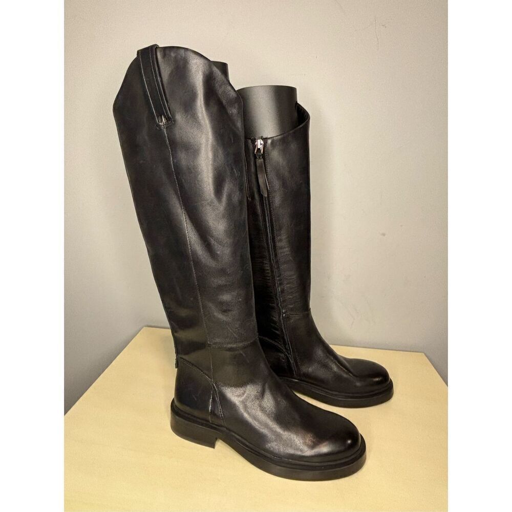 Sam Edelman Black Leather Ankle Boots - Picture 2 of 8